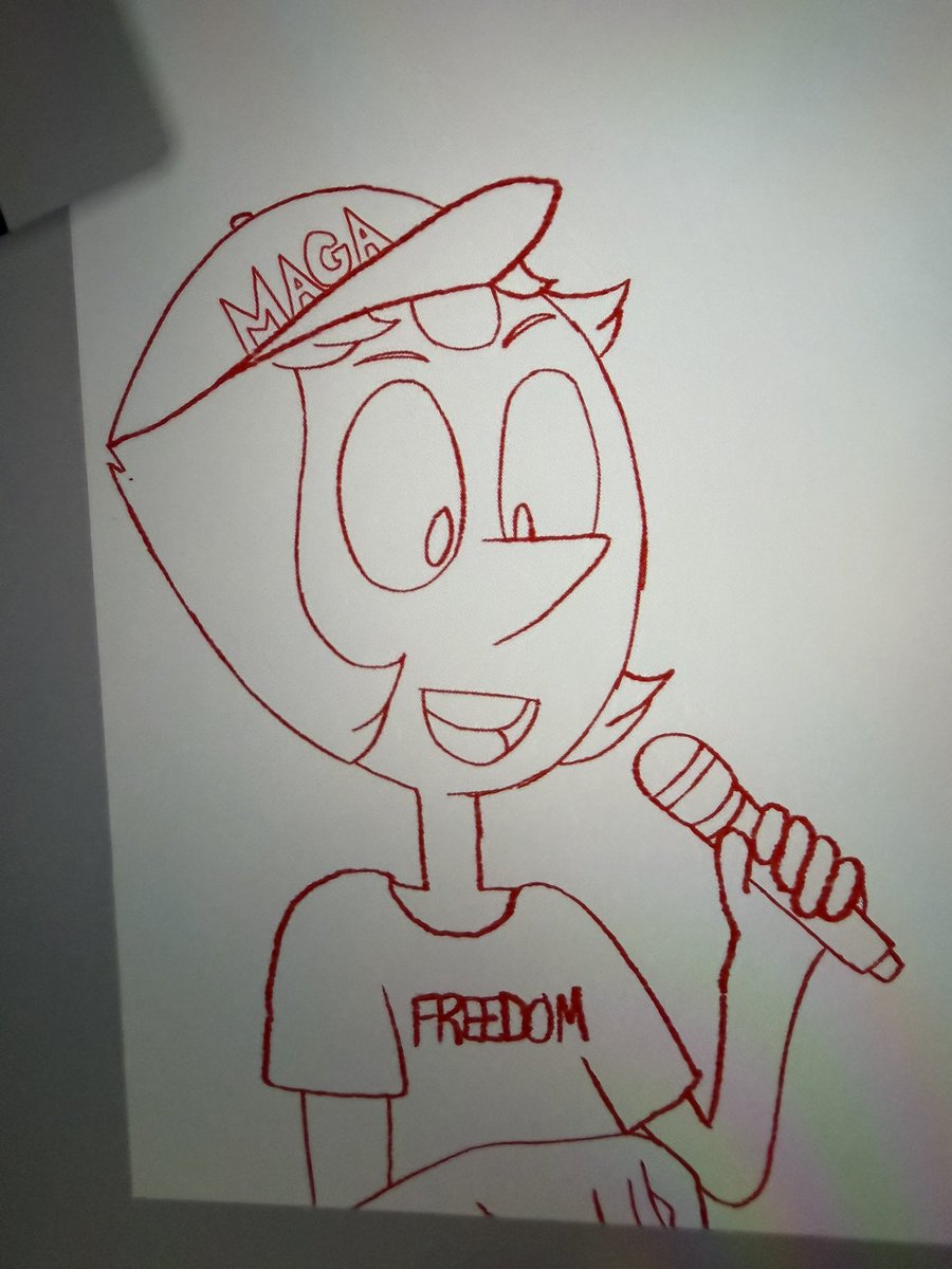 AngstyBrokeBabe's tweet photo. Iโm 1000% going to hell for this one ๐ I have a better rendering coming I promise. #stevenuniverse #maga #trump2028 #trumpsupporter #charliekirk #satire https://t.co/REL4OP9vhp
