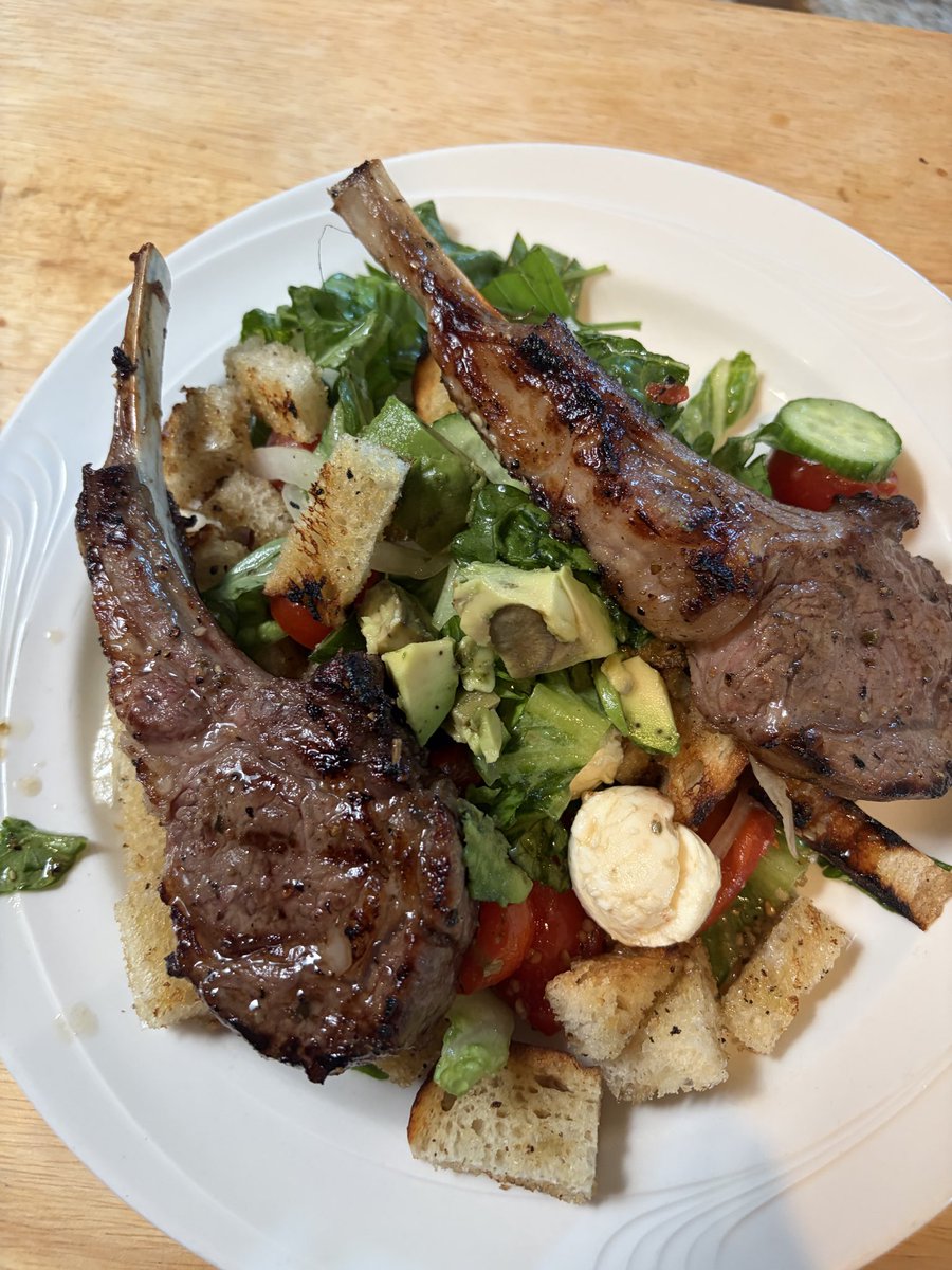 JohnLDoddEsq's tweet photo. Grilled lamb panzella salad https://t.co/ouDYB1CpxG
