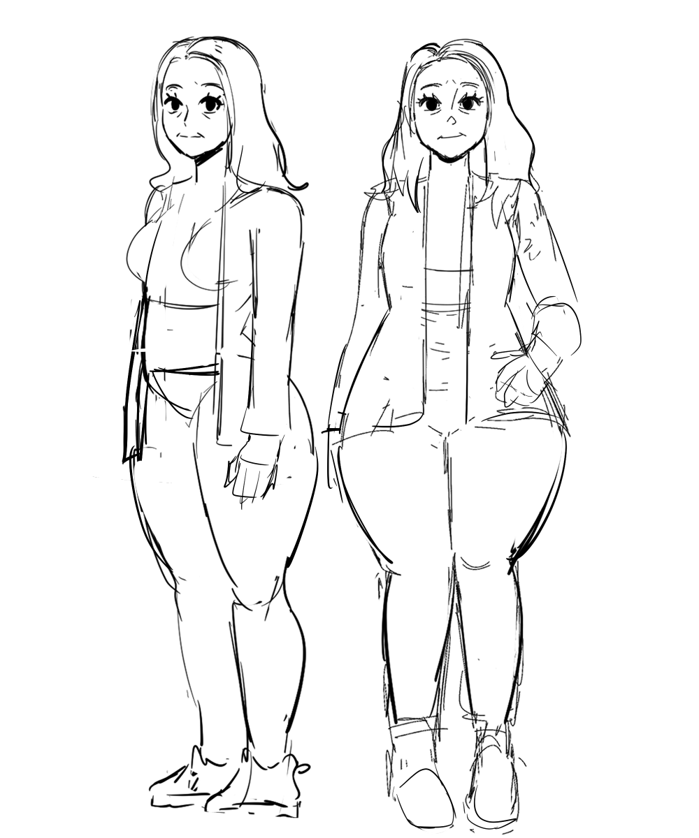 VictoriaxVicky's tweet photo. Rough concept of new characters https://t.co/6XrOXR13pl