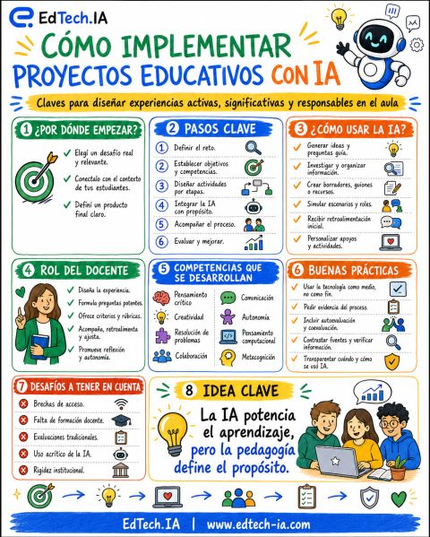 TicEducativas's tweet photo. Integrar inteligencia artificial en el aula va más allá del uso instrumental: requiere criterio ético y pedagógico para potenciar el aprendizaje significativo. 

Descubre cómo diseñar proyectos educativos reales guiando a los estudiantes a cuestionarla y pensar críticamente.

#EdTech #IA #InnovaciónEducativa

Créditos https://t.co/T7bX8iyb9e