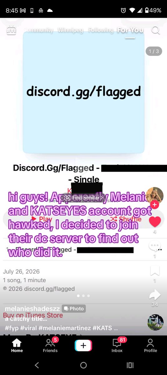 Parmsaria's tweet photo. THIS THE HOE WHO HACKED MELANIE MARTINEZ https://t.co/dQEK2oFC2C