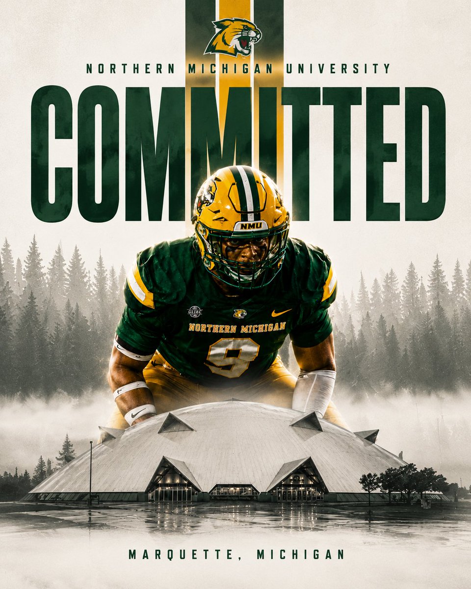 drewtaber2027's tweet photo. It is with extreme gratitude and excitement that I announce my commitment to Northern Michigan University @NMU_Football.  Can't wait to get to work and turn the GLIAC upside down.  Thank you to @NMUCoachJanus , @NMUCoachBright ,@CoachBoom26 and @CoachKrezek for believing in me!  Let's go!!!!
Thank you to all the coaches, who have made me who I am today.  Thank you to @DePereHS
@CoachBenStrick @CoachPaquet64 @SynergySPGB @JacobKHanson