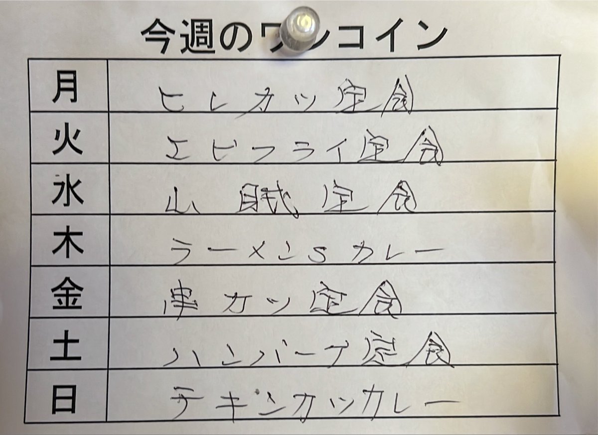 kitanokatu0's tweet photo. おはようございます☀

7/27〜8/2までの今週の日替わりです！
よろしくお願いします😊✨ https://t.co/cslWBwb9A2
