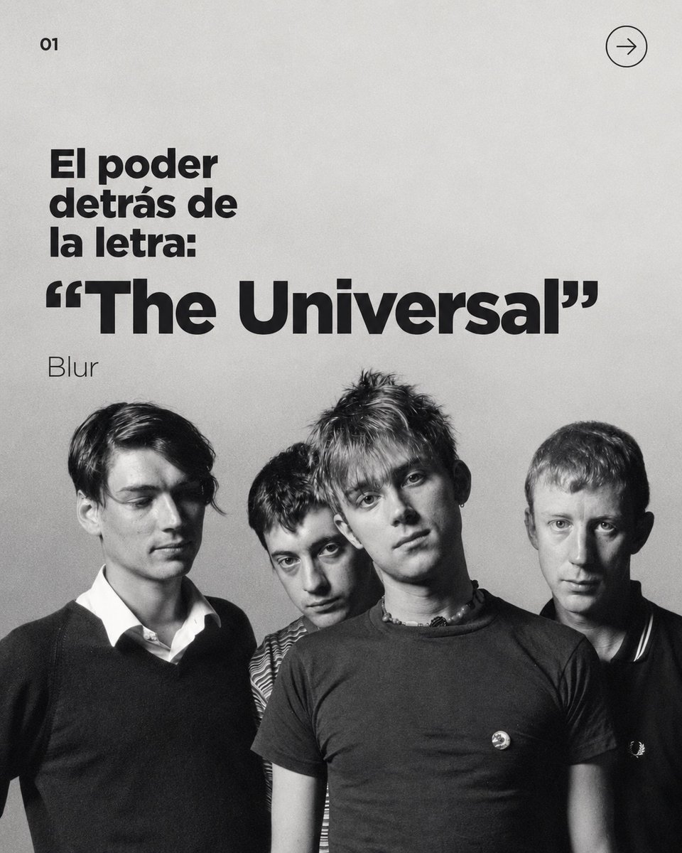 MusicologosLA's tweet photo. “The Universal” de @blurofficial  💊

Esta canción siempre me hipnotizó. Cuando era pequeño, simplemente me parecía gloriosa. No la relacionaba con amor o con pérdidas, solo tenía muy claro que era un sonido atemporal.

Desliza y conoce el poder detrás de la letra | #05 https://t.co/litbG3rwhW