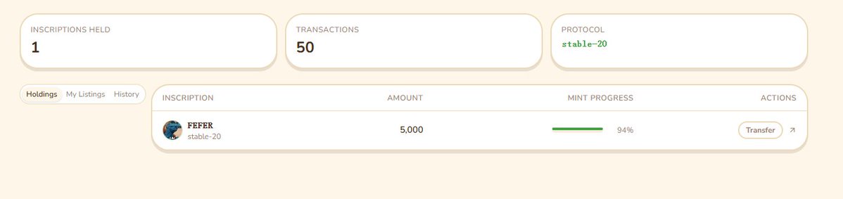 DinoScribe's tweet photo. From the moment we launched, we've had the inscription reposting function available. Some users have messaged us asking where it is
Just a quick note: you simply need to switch to the Personal Center or the transfer page
In addition, the trading market is very well-developed—something to look forward to!