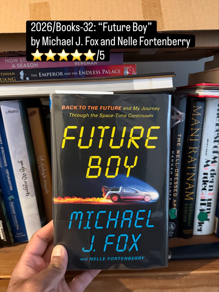 m_meenaks's tweet photo. 2026/Books-32: “Future Boy” by Michael J. Fox and Nelle Fortenberry

#books #backtothefuture #michaeljfox #movies https://t.co/lycEGeUYIC