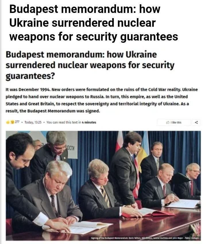 BaniniManu's tweet photo. @Shellz_80 No...! You look...! The Budapest agreement is a security and territorial integrity assurance given to Ukraine by three major world powers of the time. The Rusian Federation, the USA and the UK. You can try to deny it or dodge it how you want but it still remains in place. https://t.co/agXVBHQtPq