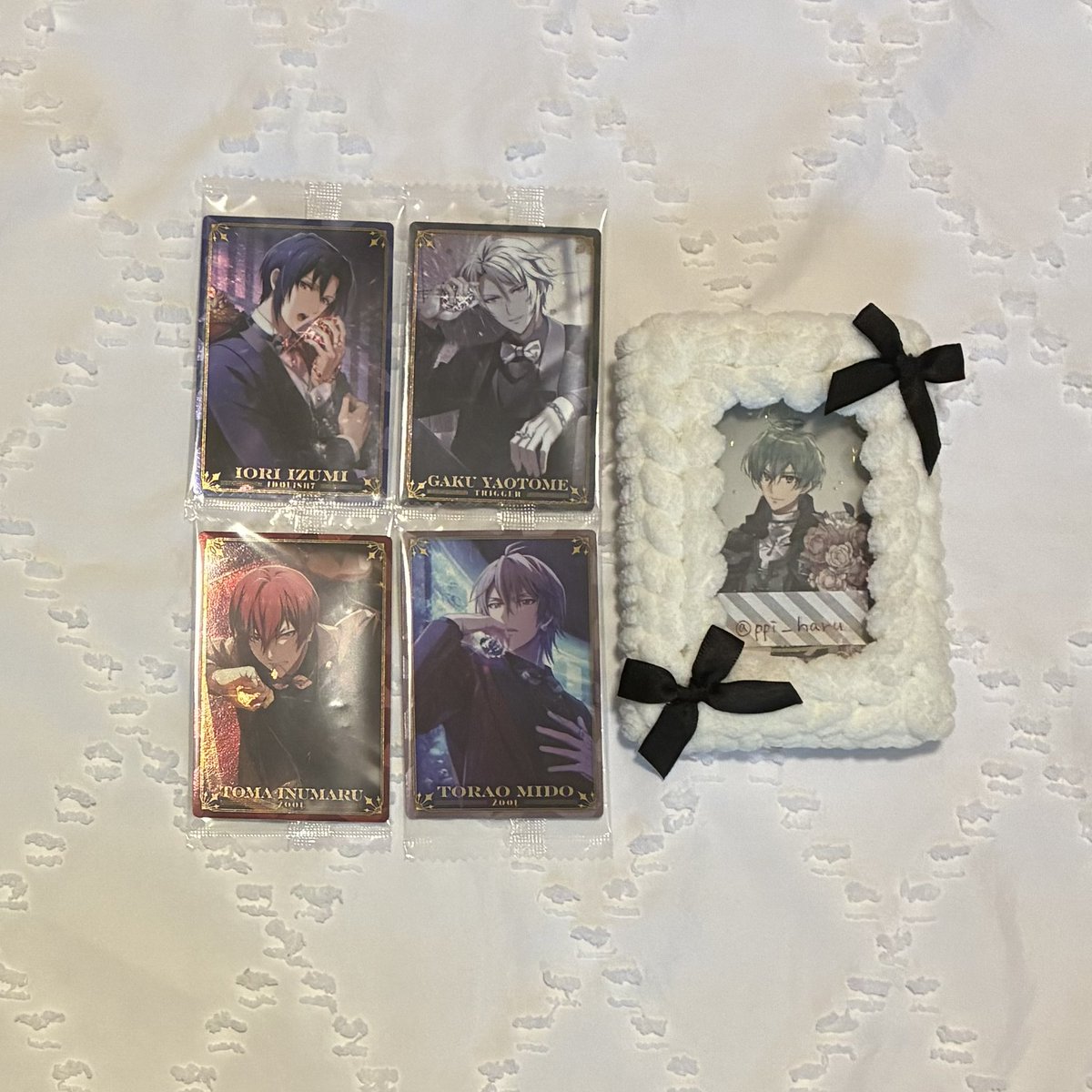 ppi_haru's tweet photo. @mon_i7_torihiki はじめまして、検索より失礼いたします。
💎一織、虎於所持しているのですが同種大和、悠と郵送にて交換は可能でしょうか。
検討いただけると幸いです。 https://t.co/kPEliRC7HI