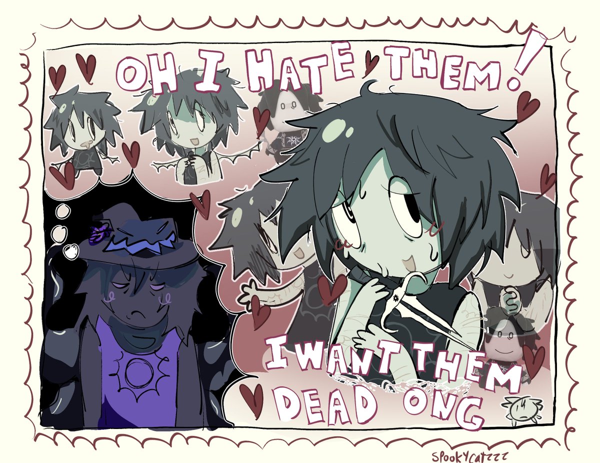 SpookyCatzzzz's tweet photo. #azuretime i hate forsaken but i like these freaks. doodle https://t.co/ByYfKDPGXi