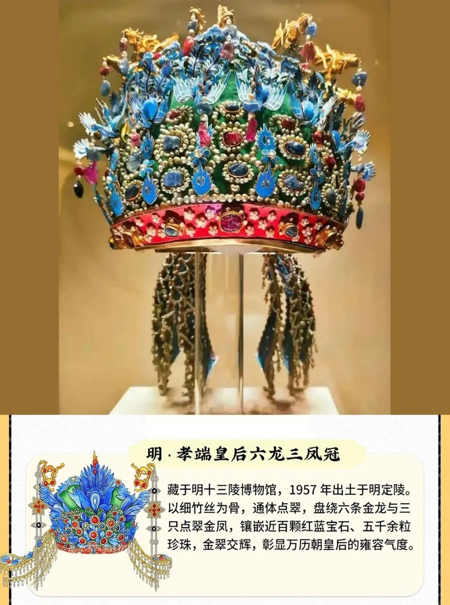 Shijiazhuangicc's tweet photo. 仅存四顶明代绝美皇后凤冠，你最喜欢哪一顶？
Only four exquisite phoenix crowns of Ming Dynasty empresses survive to this day. Which one is your favorite?
#MingDynasty #PhoenixCrown #ChineseAntiques #AncientChineseJewelry https://t.co/UjFuuHtEyd