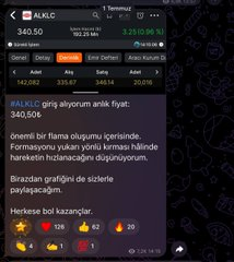 Alejo_lean825's tweet photo. #ALKLC hissesinde Telegram grubumuzla birlikte 340₺ seviyesinden giriş yaptık.

Sadece 15 günde 414₺ seviyesine ulaşarak yaklaşık %22 kazanç sağladı. Allah bereket versin.

Şimdi bu hissedeki sürecimiz tamamlandı. Yeni hisse paylaşımını yalnızca Telegram grubumuzda yapacağız. https://t.co/fYK3Tzisu0