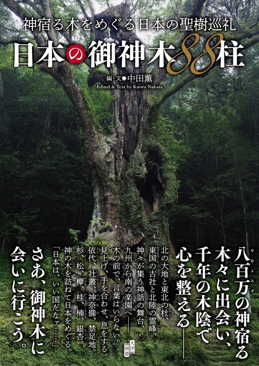 v1publishing's tweet photo. 『日本の御神木88柱』
八百万の神宿る木々に出会い、千年の木陰で心を整える──さあ、御神木に会いに行こう。ただいま鋭意制作中。10月９日発売！ https://t.co/35wMSajnkV