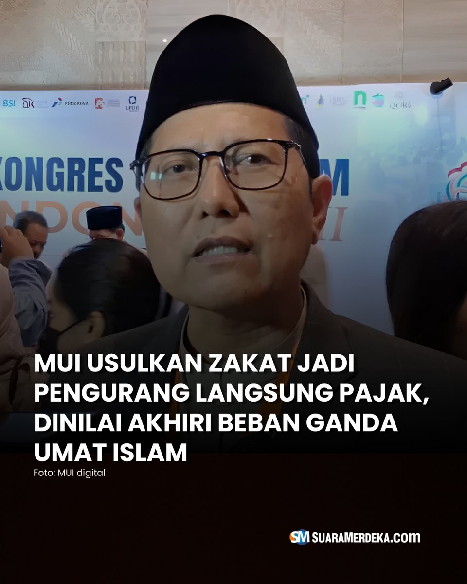 suaramerdeka's tweet photo. Majelis Ulama Indonesia (MUI) mendorong pemerintah untuk mengubah regulasi terkait integrasi zakat dan pajak di Indonesia.
https://t.co/hN4hlyC6jf
#suaramerdeka #suaramerdekacom #suaramerdekanetwork #MUI #zakat #integrasizakat #regulasi #pajak https://t.co/WTlqMBvG1l