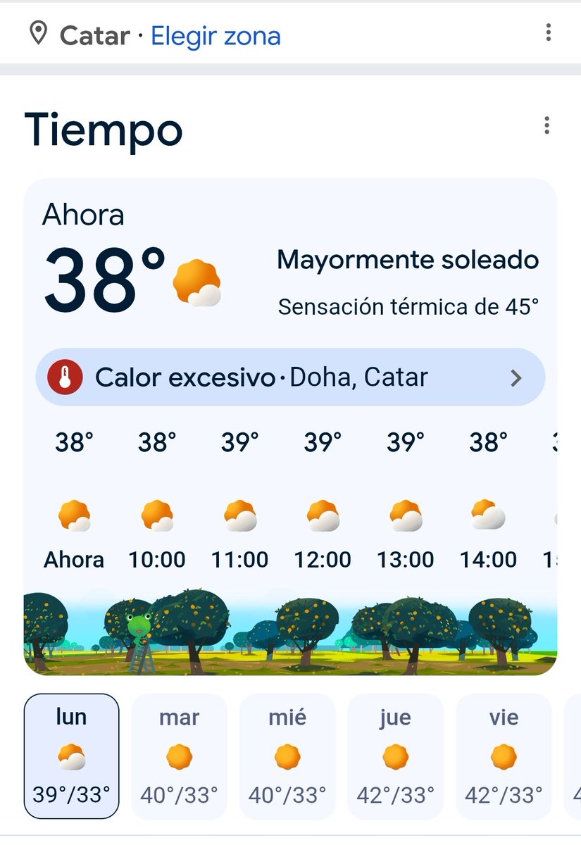 Alex_Diaz_68's tweet photo. A las 8:55 de la mañana en Catar ya están 38° y en Vigo a la misma hora a 22° 
👉 Sin embargo los incendios no afectan a países cálidos, como en Catar, claro, ahí "no hay cambio climático" https://t.co/Z2vn7RMU25