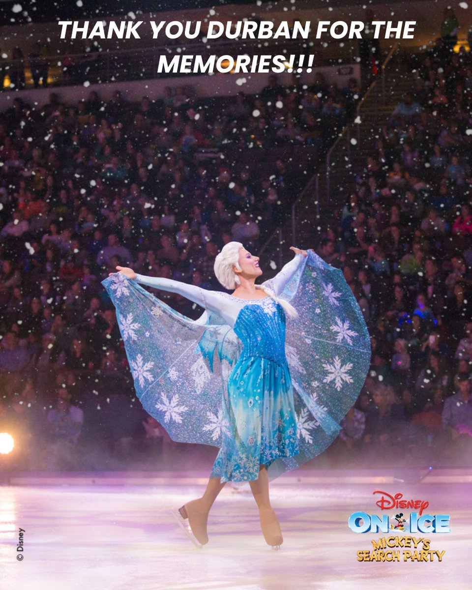showtime_sa's tweet photo. ✨ Thank you, Durban! 💙

What an unforgettable journey bringing Disney On Ice presents Mickey's Search Party to your city. Thank you to every family and Disney fan who shared the magic with us.

Until next time! 

#DisneyOnIce #DisneyOnIceXFNB #ItsShowtimeSA https://t.co/vJW5u0l0pF