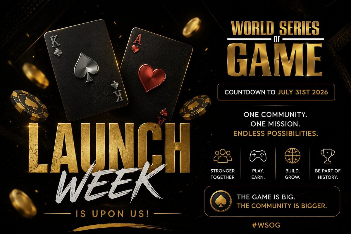dukeasher12's tweet photo. Launch week is almost here for @wsog_net

It's been an amazing journey from playing games and staying active in the community to finally reaching the Launch Quest.

Can't wait to see what's next. The best is yet to come. https://t.co/YTywwalHo5
