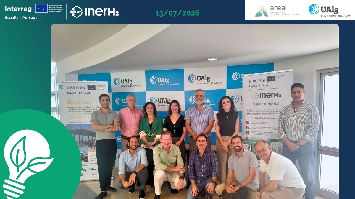 inerh2eu's tweet photo. O #INERH2 já está em marcha!♻️

📍No dia 13 de julho, Faro🇵🇹 acolheu o evento de lançamento do projeto, centrado na mobilidade sustentável, no #hidrogénioverde e nas infraestruturas de carregamento elétrico.

🔗 Saiba mais sobre o evento: https://t.co/RJo2dMo3lX

#POCTEP https://t.co/CP2YG6insV