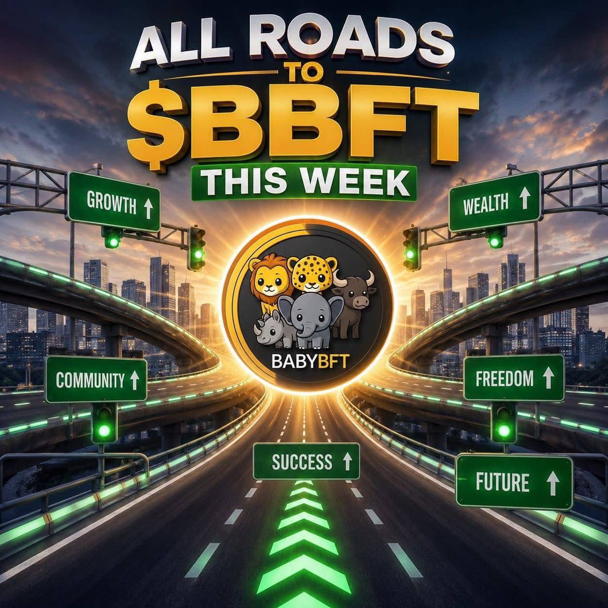 VengieZim's tweet photo. π¦ ALL ROADS LEAD TO $BBFT THIS WEEK! π¦
The green lights are on, the road is clear, and the destination is obvious. ππ£οΈ
π¦ππ $BBFT is building momentum, and the community is driving it forward one holder at a time. This is your chance to be part of something thatβs just getting started.
π Accumulate.
π₯ Hold strong.
π Spread the word.
π Letβs push $BBFT back toward new highs!
Every journey starts with a single stepβand this week, all roads lead to $BBFT.
Whoβs riding with us? π
#BabyBFT #BBFT #BSC #Crypto #Altcoins #Memecoin #DiamondHands #Bullish #CryptoCommunity #LFG