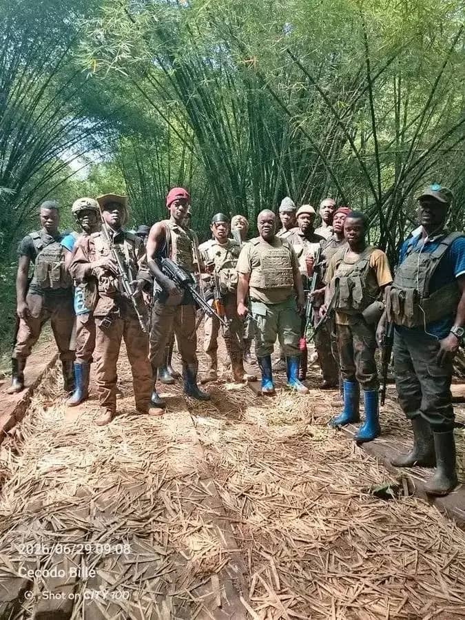 ClmentMuya2's tweet photo. 🚨AXE MIKENGE -KIPUPU
Une colonne de RDF, Twiraneho et Red Tabara qui avançait avec les transporteurs d.armes, a été prise pour cible et détruite complètement
Les armes ont été récupérées par nos hommes.
Notons que cette colonne venait en renfort à KIPUPU où l'ennemi subit le feu https://t.co/JUVNhLH9P2