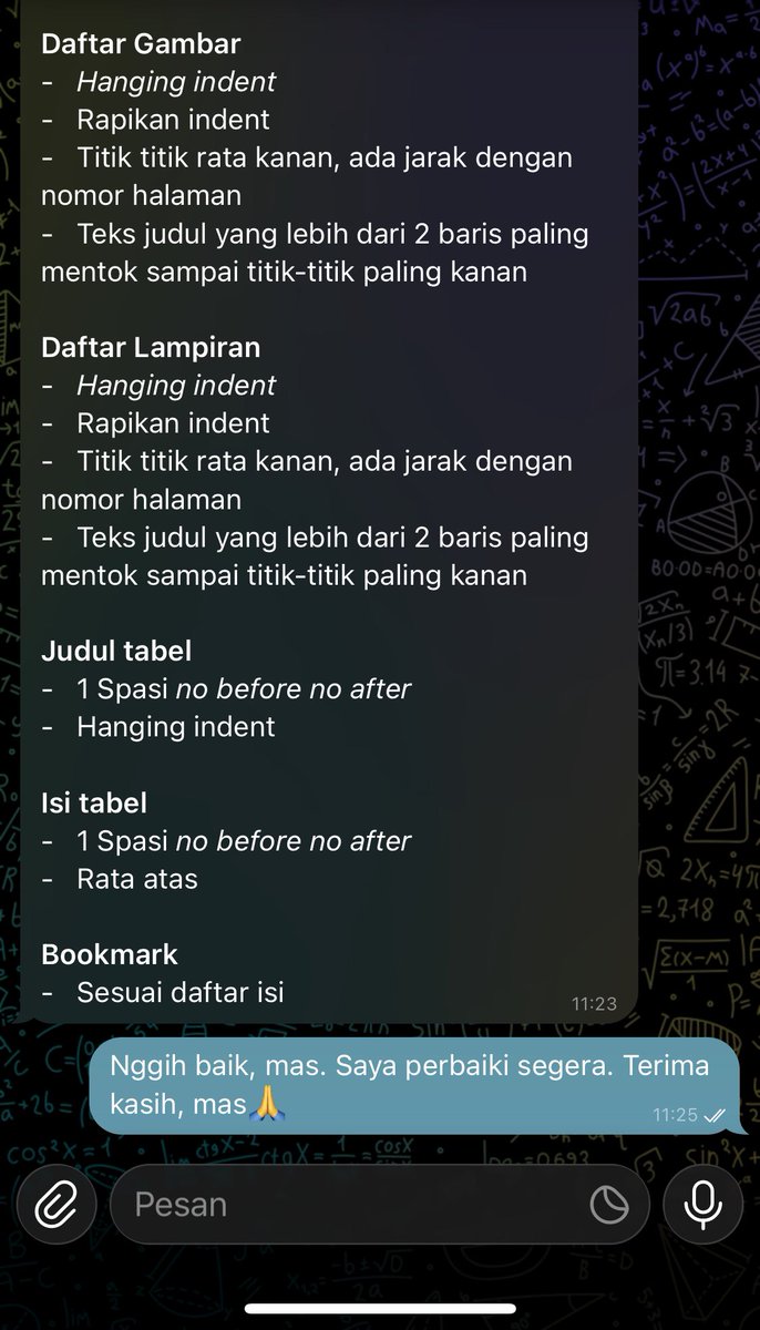 tempatmudisini's tweet photo. Huru hara menjelang lulus, yuk bisa yuk satu satu💪
1. Revisi draf Q2
2. Revisi format tesis
🤯 https://t.co/JchCyn9FrH