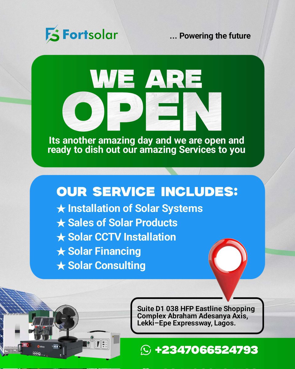 Fortsolar's tweet photo. Today is Hereby Declared WIDE OPEN FOR BUSINESS 😤

Yes we are open and active 💚 https://t.co/90up5PPcvK
