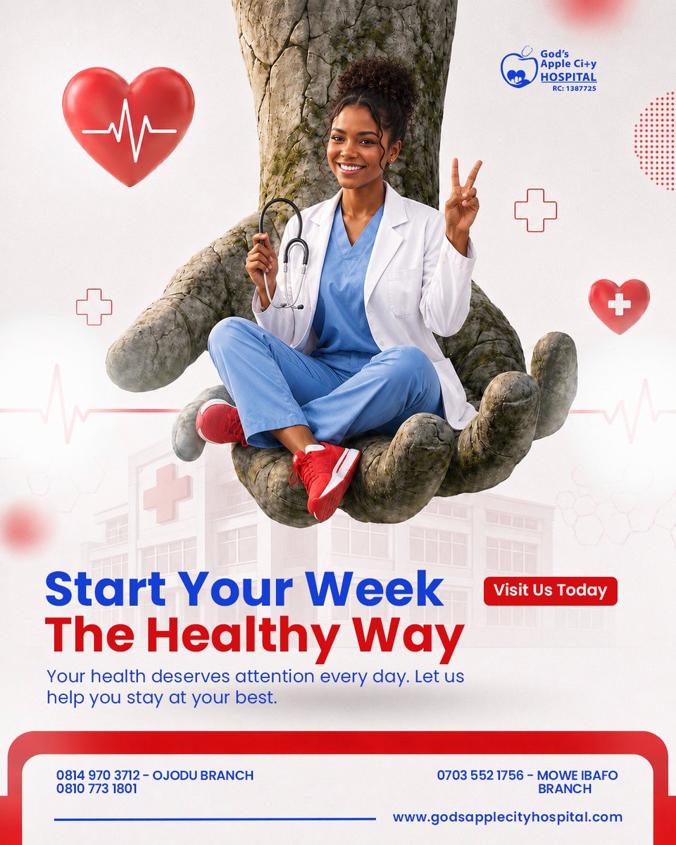 samson_fagbemi's tweet photo. Start your week on the right note—prioritize your health, stay well, set your brand right and let us help you feel your best. 💙❤️

#MondayMotivation #HealthyLiving #YourHealthMatters https://t.co/5xD9hFpG8D