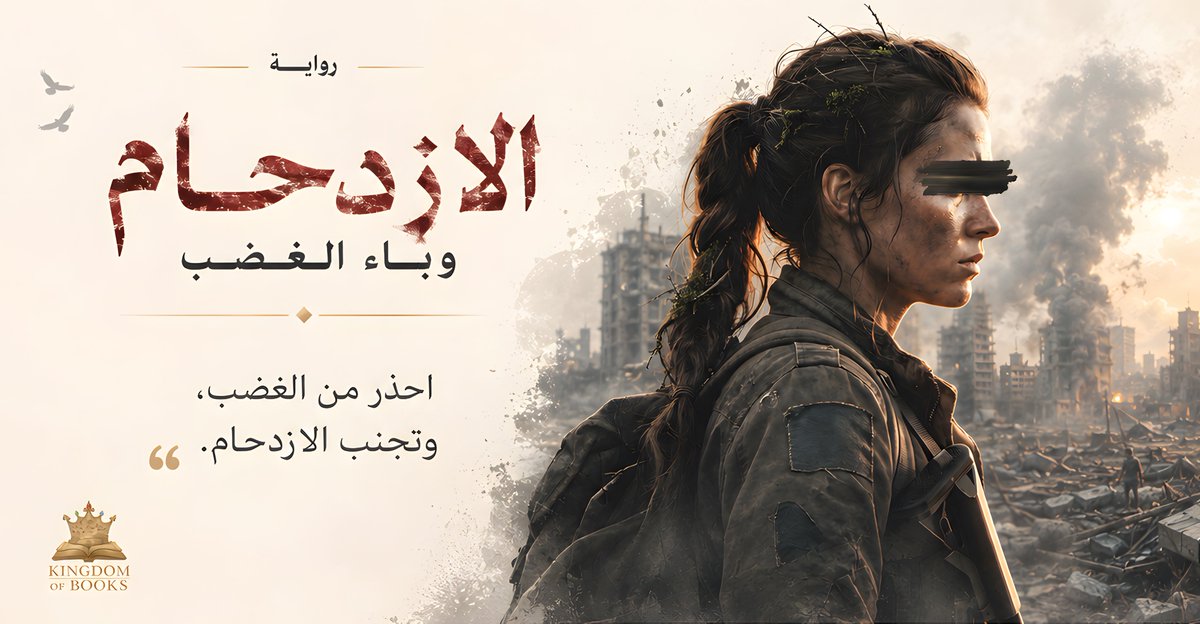 KOB_pub's tweet photo. حين يصبح الغضب وباءً...
هل ستنجو منه أم ستصبح جزءًا منه؟
رواية مشوقة مليئة بالتوتر والأسئلة الإنسانية، تكشف كيف يمكن للخوف والغضب أن يعيدا تشكيل العالم من حولنا.

📚 ليست كل المعارك تُخاض بالسلاح... بعضها يبدأ داخل الإنسان.
لطلب الكتاب:
00966599293033
https://t.co/z5JYMCZVZj
#الازدحام #وباء_الغضب #روايات_تشويق #روايات_عربية #KingdomOfBooks