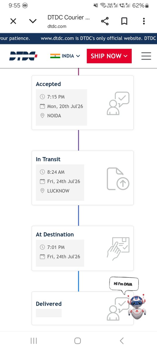 thisashishyadav's tweet photo. @DTDCIndia @dtdc it's been week but package still not delivered expected date was 25/07/2026. Could please check where is my package and let me know https://t.co/ZVyKP2gaoN