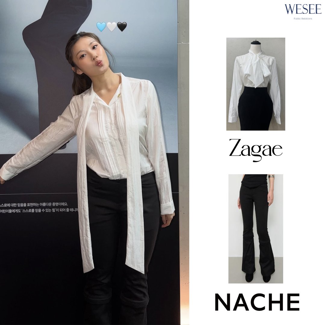celeb_wish_list's tweet photo. ❏ WHO : #리정
❏ WHERE : 유니세프 엑설런스 캠페인
❏ BRAND : #ZAGAE #자개 #NACHE #나체
❏ ITEM : 타이드 셔츠 - 화이트, PT-01 - BLACK
❏ 출처 : 리정 인스타그램, 기사사진 https://t.co/LY0fDpVP9N