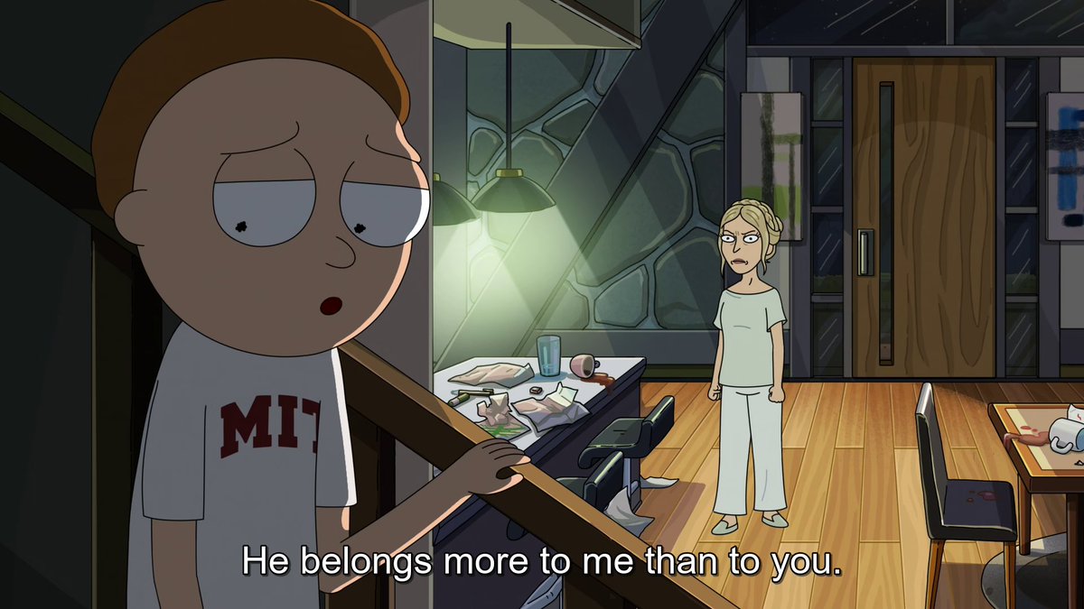 rnm_JSDJS's tweet photo. while i wouldn't blame morty for MIT!rick relapsing. this line is absolutely horrific. really show morty normalized their codependency https://t.co/jx1aNvdFUO