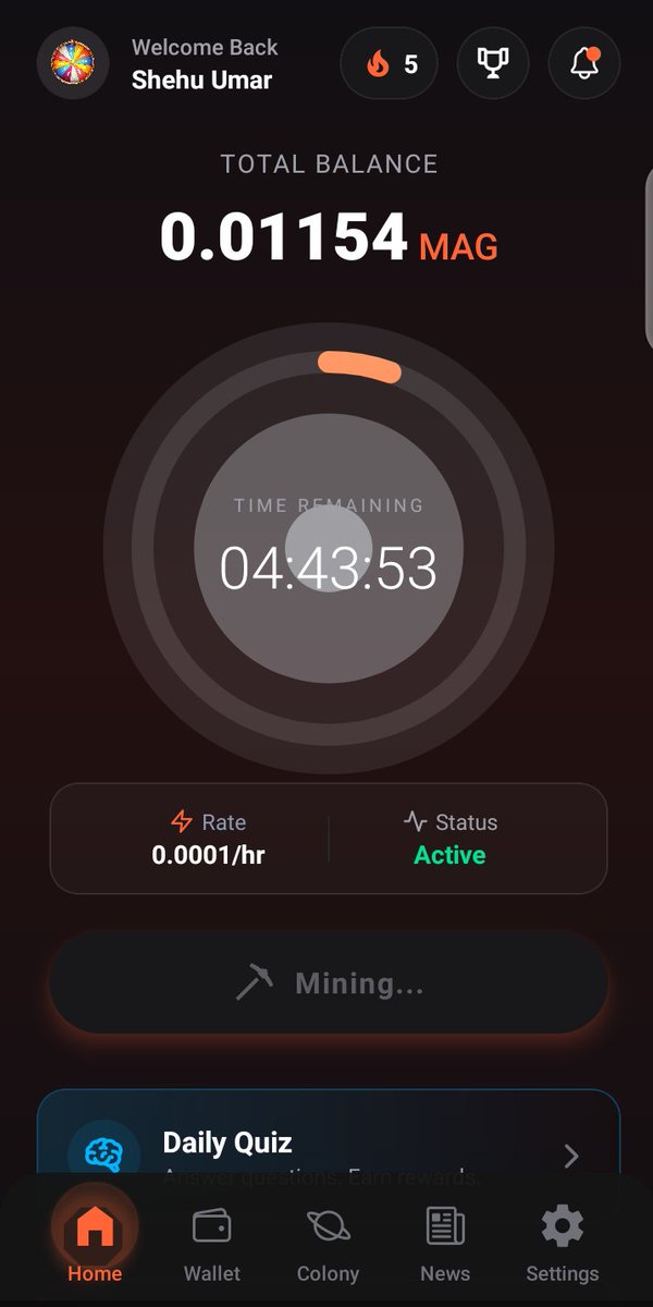 0x_Bapperh's tweet photo. 📚 My Progress:
✅ Quiz streak: [5 days]
✅ Points earned: [0.01154 Mag]
✅ Lesson learned: Consistency + knowledge can create long-term value.

For me, Marssurge represents an ecosystem where education, participation, and community growth come together. https://t.co/wdPe5Lns3k