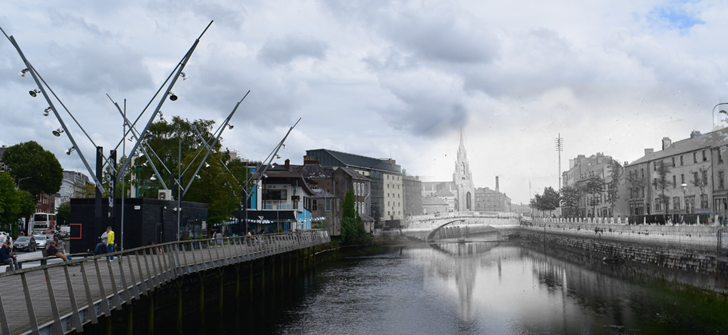 Fiona_Forde_Irl's tweet photo. Timewarp photo of Parliament Bridge &amp; Holy Trinity Church then (1900s) and now #CorkLike #LoveCork #PureCork #TimewarpCork https://t.co/5igefeg1Ja https://t.co/2ItCMawTwZ