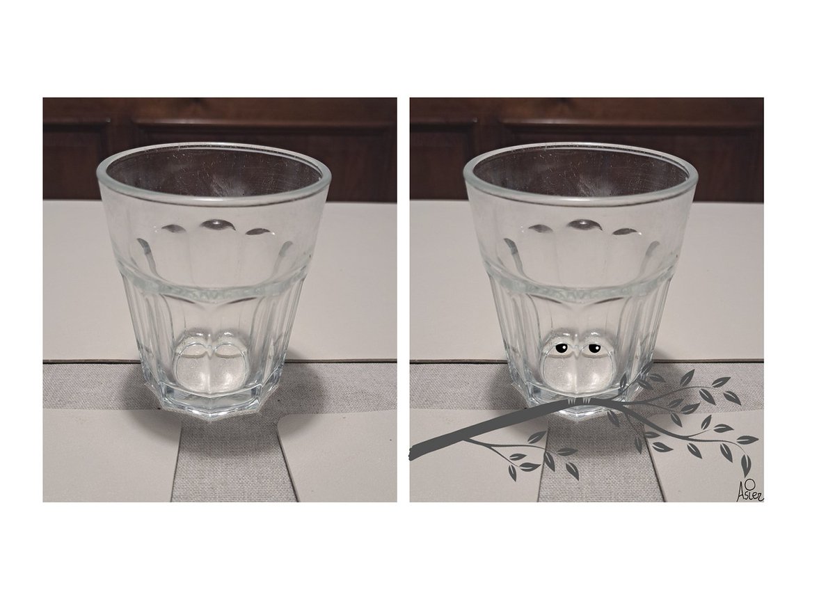 asiersanznieto's tweet photo. En el fondo de este vaso me pareció ver un búho...#vaso #buho #collage #collageartist https://t.co/acl7ocMiWe