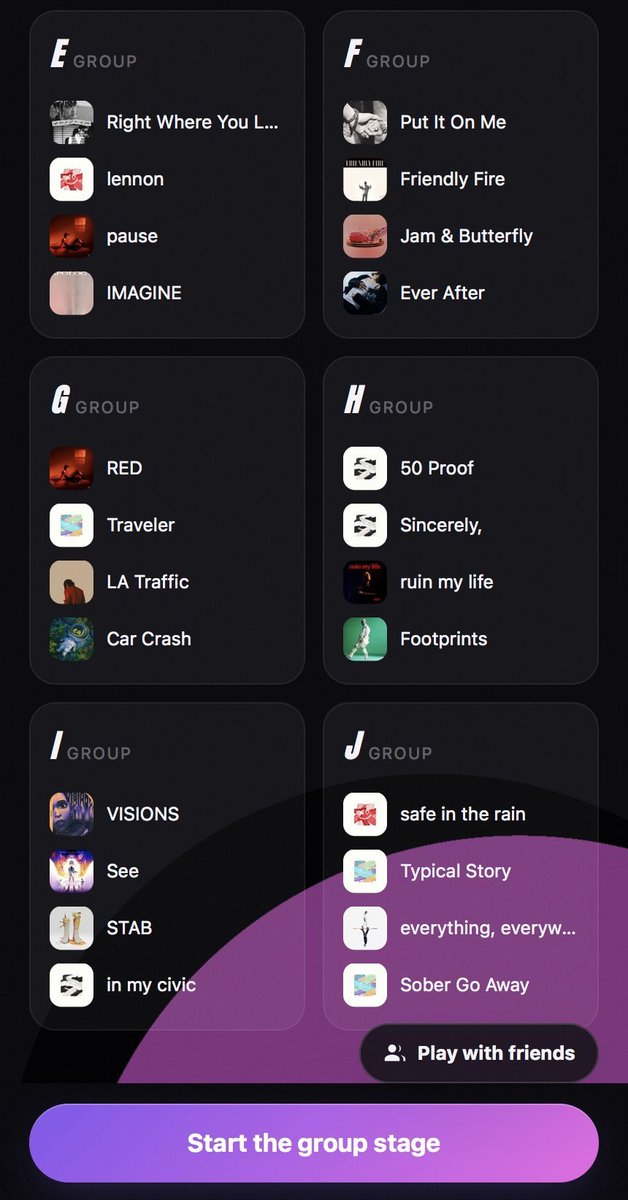 eaJ_TEAM's tweet photo. JARS!

While waiting for the new song, let's play this viral Song World Cup game!

🔗 https://t.co/xVISTIvRM1

How to play:
🔎 Search "eaJ"
☑️ Select the top result
🏆 Play the game til you find the champion

Drop your winner in the replies or QRT.
We're curious to see which eaJ song takes your crown 👑

#eaJPark