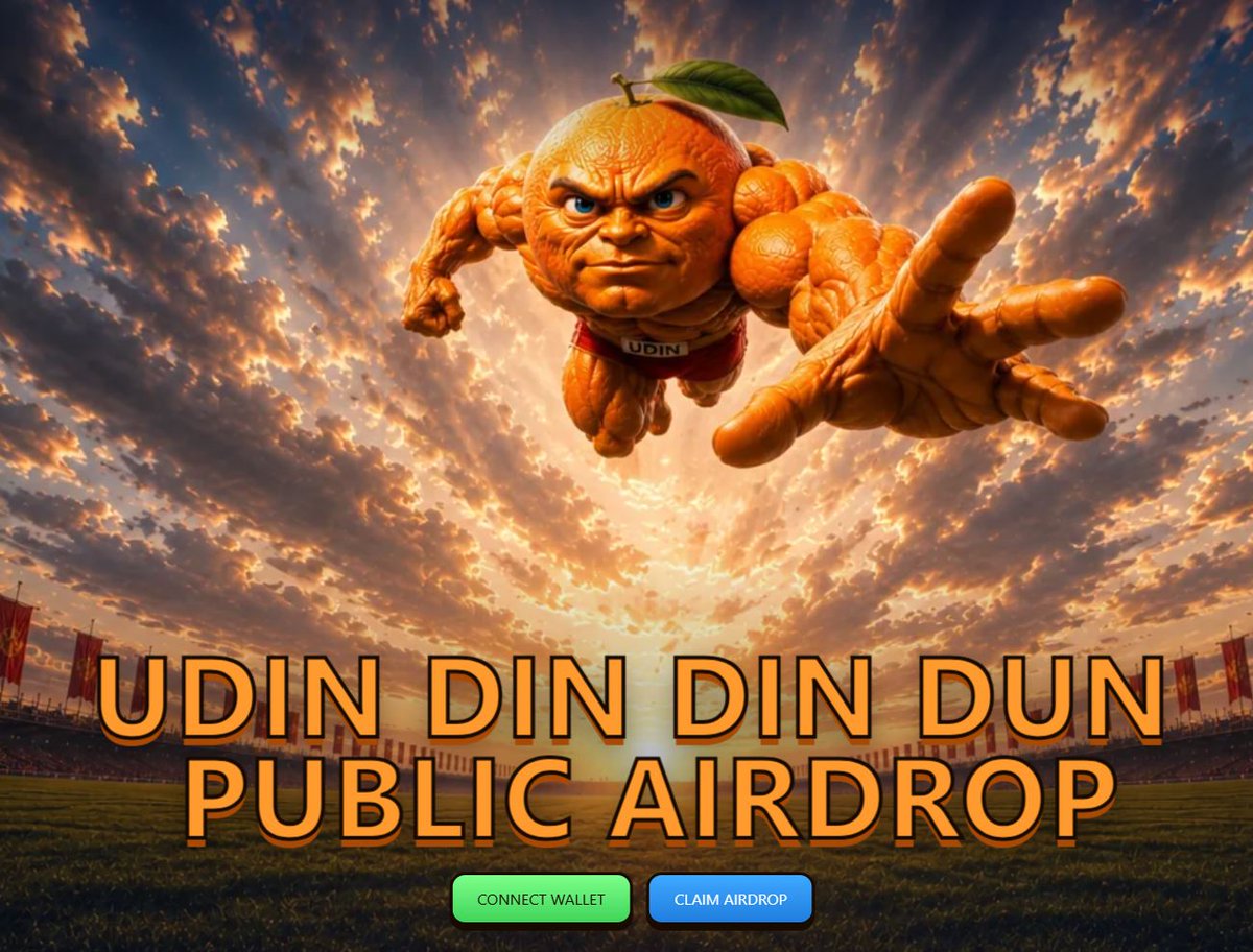 Spoken_NoNsense's tweet photo. 💥 Innovation continues every day. 

 Udin din din dun reveals the $Udin token with a memecoin coin airdrop. 

 ➡️ https://t.co/YqCRI3IGt1 

 #SOLANA $SOL $Penguin https://t.co/WLqwxkMDzg