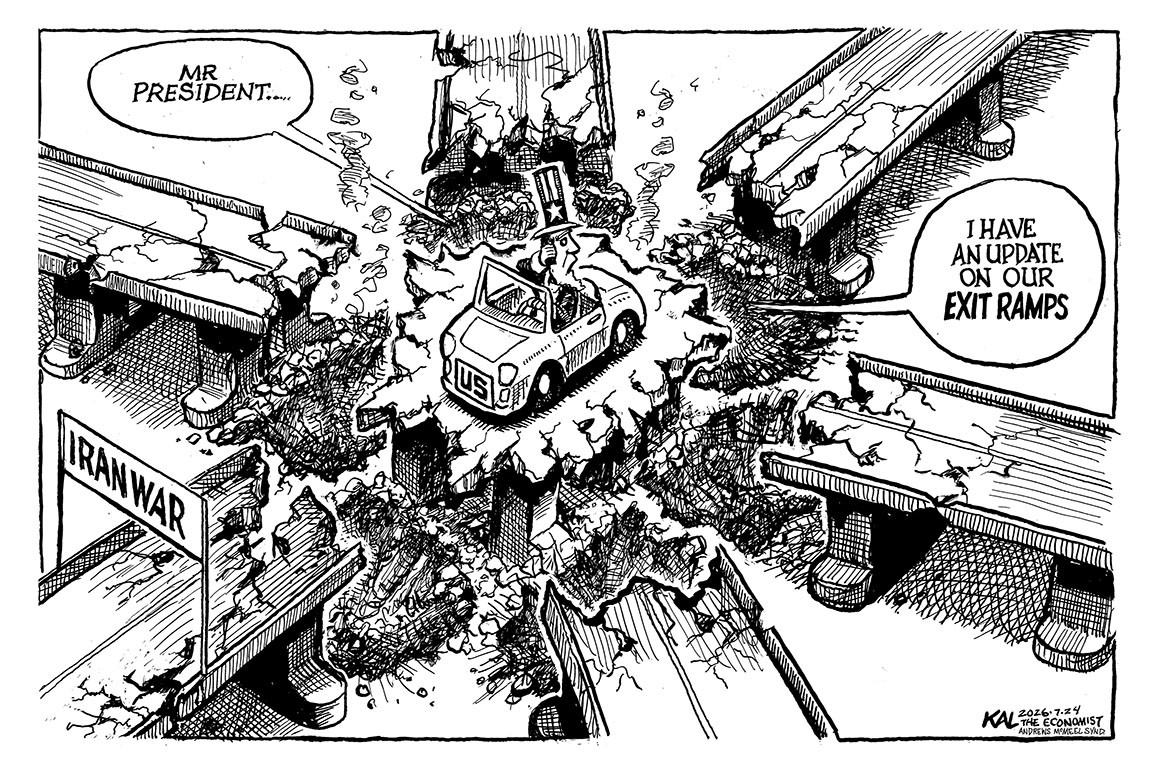 chetanm32893495's tweet photo. Uncle Sam seeks a road to avoid the fight,But the exit ramps are all out of sight!
#Iran #Middleeast #War #exit #ramp #Unclesam https://t.co/yvMw2yLN2T