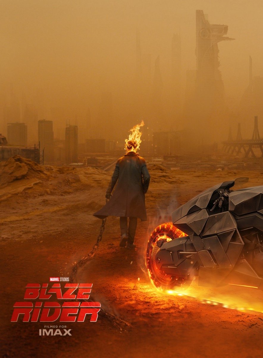 Bosslogic's tweet photo. Johnny - Blaze Rider #ghostrider https://t.co/SQF66IouJY