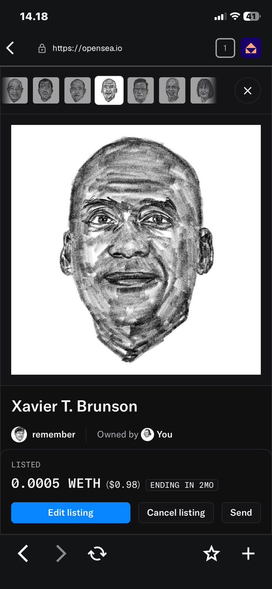 Djancoki_'s tweet photo. New drop: "Xavier T. Brunson" 🎨🎖️

A detailed pencil-sketch tribute honoring General Xavier T. Brunson and his distinguished military leadership &amp; service.

Live on @OpenSea for 0.0005 WETH ($0.98).

Link in bio to collect! 🔗👇

#NFT #OpenSeaNFT #CryptoArt https://t.co/khQ8n5QtIG