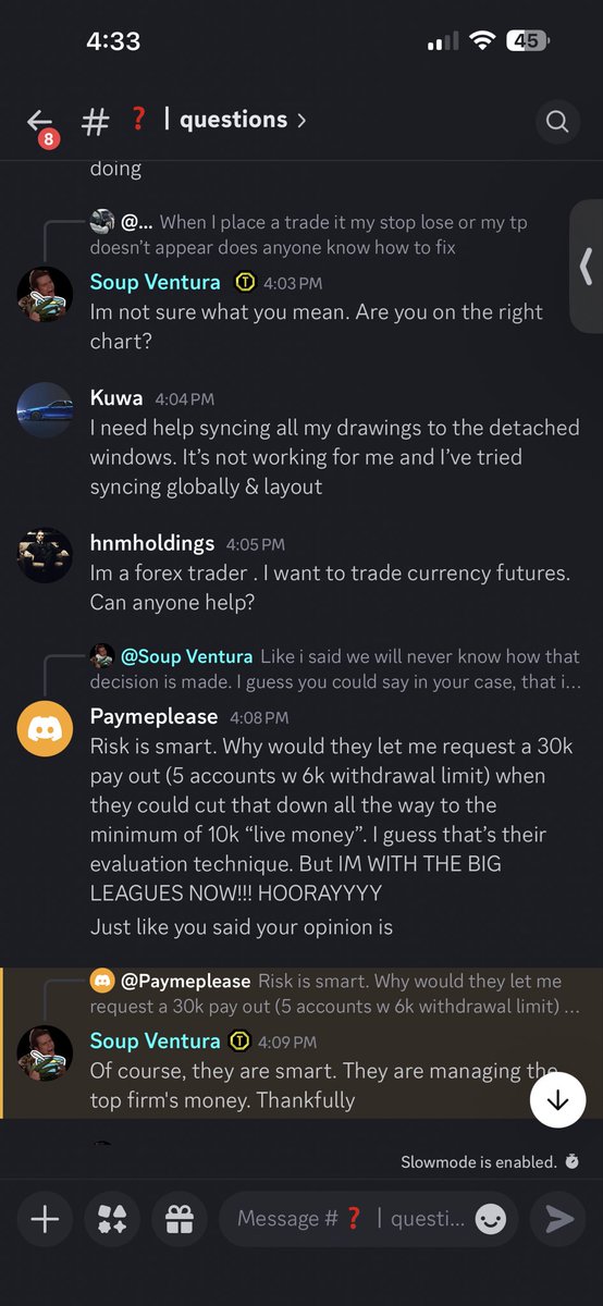 trader6810's tweet photo. @Josephbrown94 @Topstep @MichaelPatak Within their discord https://t.co/laNpAVz2Md