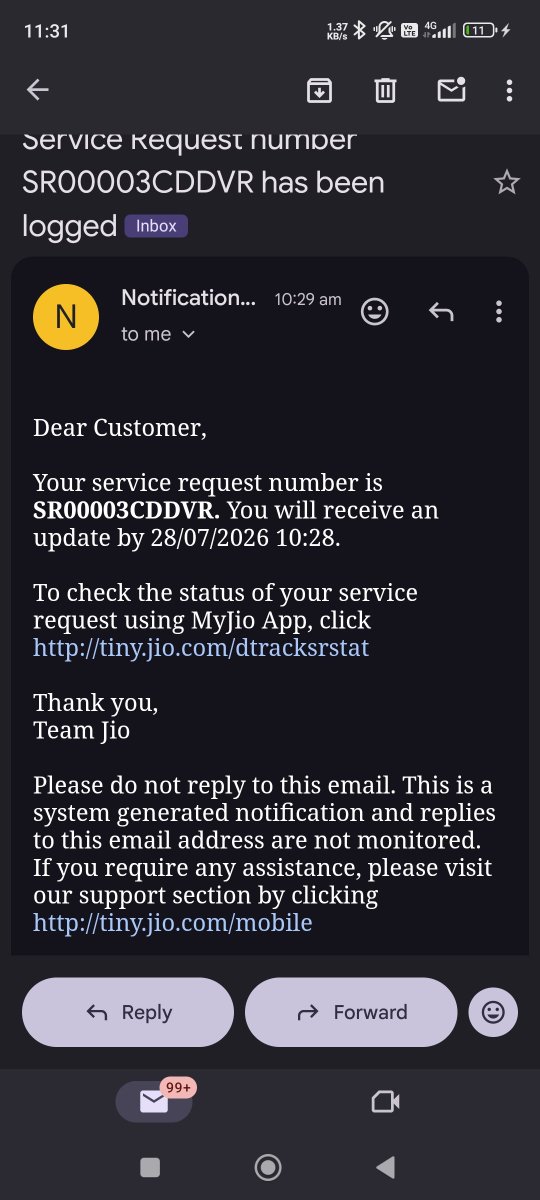 yadavkrish11675's tweet photo. @JioCare https://t.co/0QldVGG632