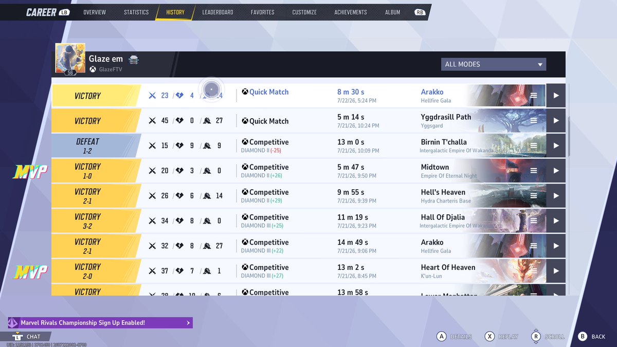 GlazeFTV's tweet photo. @zyyvexx @MarvelRivals Only a couple days apart. https://t.co/IeGMY9m8wc