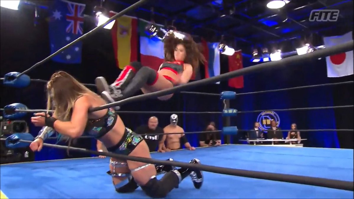 SkyeBlueNews's tweet photo. On this day!
Skye Blue vs Jennacide for the NWA Champions Series Block B on the 27th July 2021.
The match went 5:49 minutes and I couldn’t find the full match but I saw most of it at least and it was a good match going back and forth but unfortunately for Skye Jennacide was too strong once again and power bomb her to get the win.