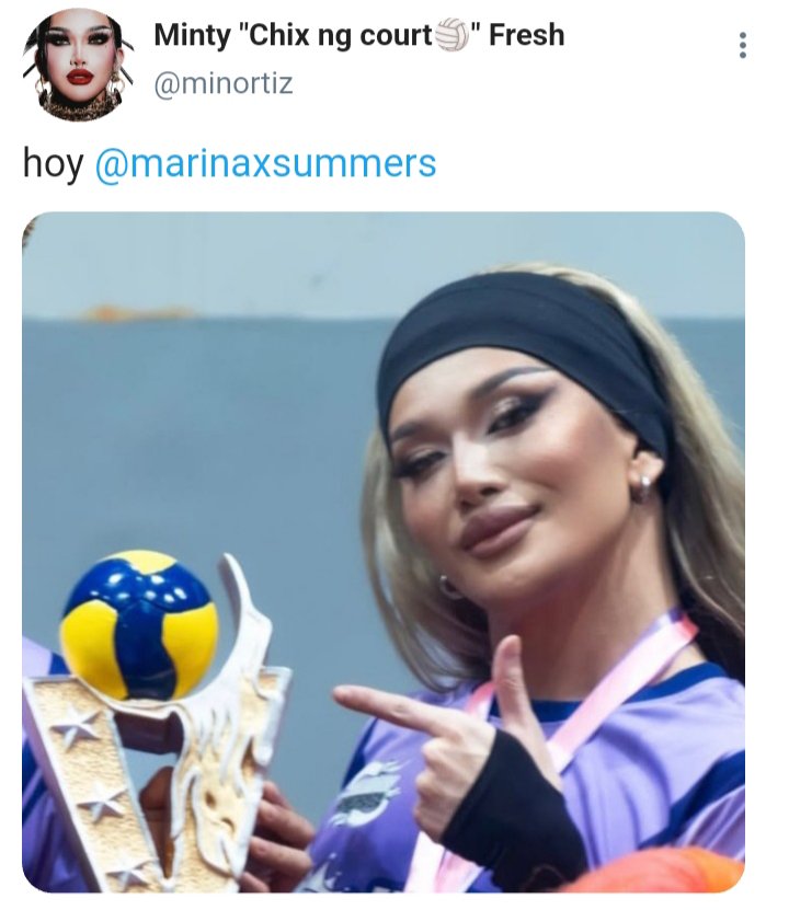 xrzrinmin's tweet photo. #mintyrina one twt au — 🏐🏆👈🏻😏 https://t.co/exN802NlXI