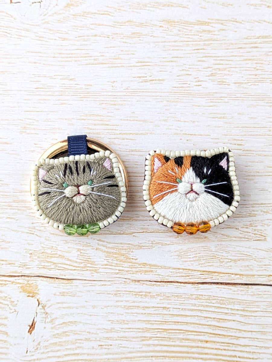 ねこの刺繍置物 豆《ネコの刺繍 》 (@mame85023) / Posts / X