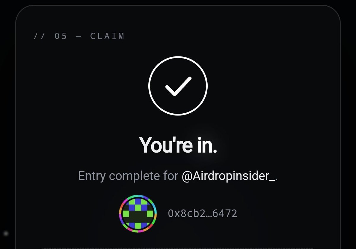Airdropinsider_'s tweet photo. 🕵️ EVM Chat Airdrop Early Access Is LIVE!

Another FREE early access opportunity is now open. Complete a few quick tasks and secure your spot.

-- Cost: FREE
-- Time Required: ~2 Minutes

>> Step-by-Step Guide

✓ Apply Now: https://t.co/aAoFlagGVc

+ Access Code: EVM-V66T

• Visit the Early Access page
• Enter the access code: EVM-V66T
• Submit your 𝕏 (Twitter) username
• Complete all the required tasks
• Submit a NEW EVM wallet address
• Apply and you're done! 

√ Pro Tip: Use a fresh wallet dedicated to airdrop farming.

Keeping a separate wallet can help organize rewards and reduce unnecessary risk.

These early registrations usually take just a couple of minutes but can be valuable if the project later rewards its earliest users.

It's a simple opportunity that's worth completing while it's still open.

Are you joining EVM Chat Early Access? 👇