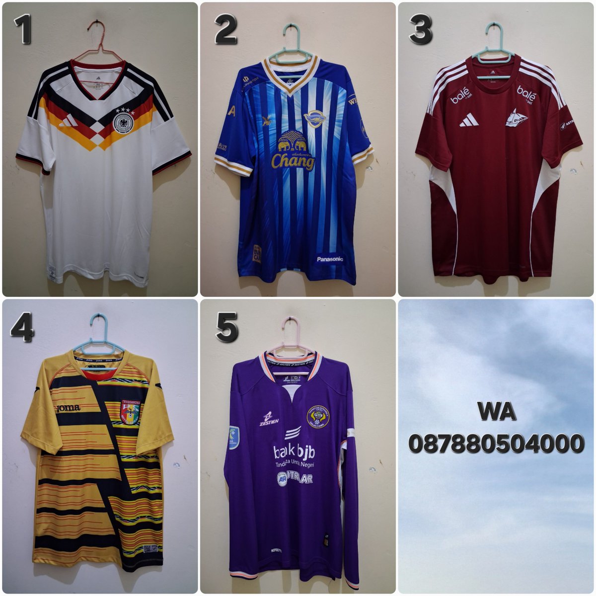 jar_jersey's tweet photo. #jersey4sale

1. Jerman, XL (76×60), 950k
2. Chonburi, 3XL (77 x 59), 450k
3. PSM PI, 2XL, (78 x 59), 450k
4. Mitra Kukar, XL (76 x 56), 300k
5. PSGC, 2XL, (76 x 58), 200k

All Excellent Condition

WA 087880504000 https://t.co/fhzp4YZ1Ot