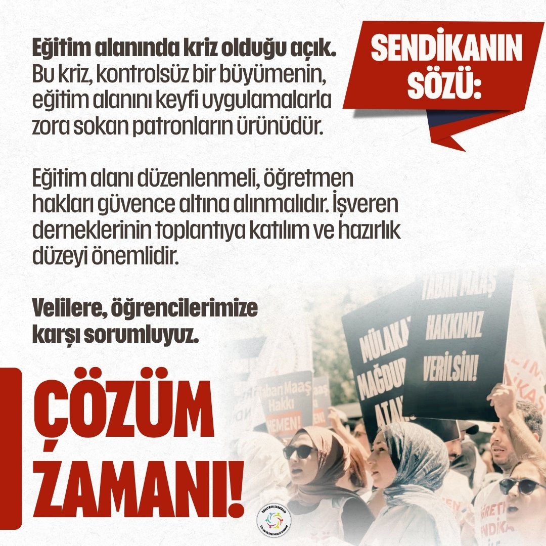 ogretmensendika's tweet photo. Çalışma ve Sosyal Güvenlik Bakanlığının çağrısı ile perşembe günü yapılacak olan toplantı öncesi Sendikanın sözü: 

"Velilere, öğrencilerimize karşı sorumluyuz"

#ÖğretmenlerİçinÇözümZamanı

@ProfDrAGurcan
@Yusuf__Tekin
@leylasahinusta 
@ahmetakca55 
@Yusuf__Tekin 
@EgitimBirSen 
@egitimisorg 
@turkegitimsen