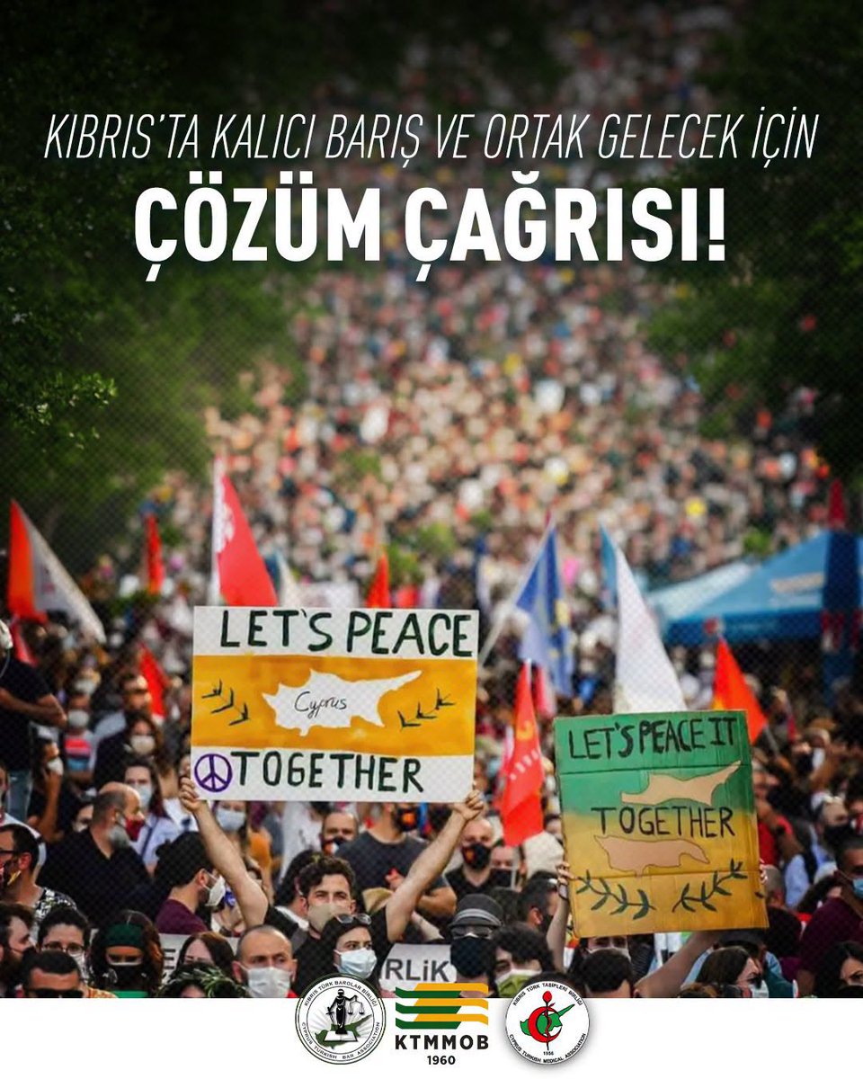 KTMMOB1960's tweet photo. Kıbrıs Türk Mühendis ve Mimar Odaları Birliği, Kıbrıs Türk Tabipleri Birliği ve Kıbrıs Türk Barolar Birliklerinden Ortak Çağrı:
https://t.co/RISm54GtgG https://t.co/yDWVYMZ4SY