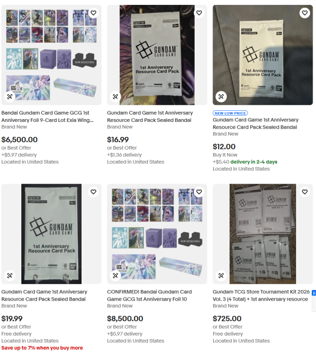 secretpokedad's tweet photo. @GUNDAM_GCG_ENG Sold out in 60 seconds. Resellers were creaming their jeans to list it on email within 5 minutes of confirming a purchase. @_PREMIUMBANDAI_ should cancel every order and run it again.  These people are scum. https://t.co/YtQkZ3kJEp