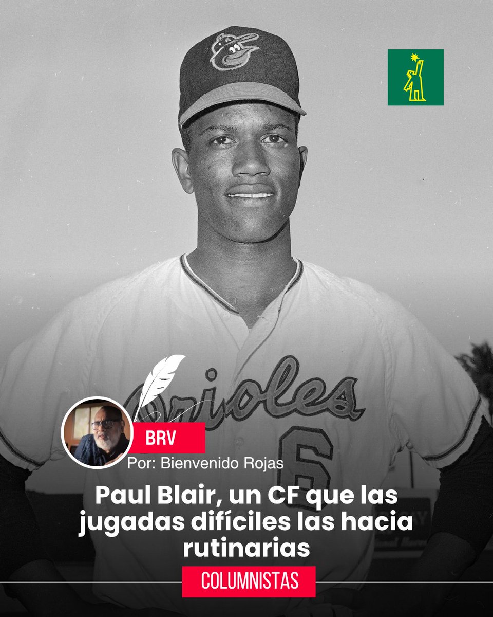 DiarioLibre's tweet photo. 🖋️ |#ColumnistasDL| Conversando con Iván Robiou De Moya sobre los maestros de la defensa en el prado central en las Grandes Ligas elogiamos la calidad de Paul Blair, que lograba que los batazos difíciles se convirtieran en jugadas de rutina.
🔗 https://t.co/MyhNyJG69Q
#DiarioLibre #PeriódicoLíder